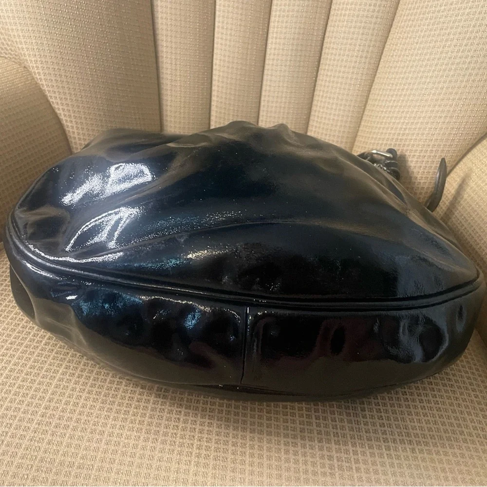 Dooney & Bourke Patent Leather Black Hobo Bag